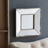 GlasFlength Decorative Wall Mirrors Square Accent Mirror Wall Mirror Polished Mirror Decorative Mirror for Living Room, Silver, 12"*1.5"*12" - 2 of 4