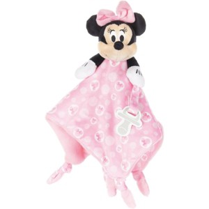 Disney Baby Minnie Mouse Snuggle Stuffed Animal 13.18 X 13.18 Inch Security Blanket Toy - 1 of 4