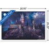 Trends International The Wizarding World: Harry Potter - Hogwarts At Night Framed Wall Poster Prints - 3 of 4