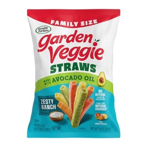 Sensible Portions Garden Veggie Straws Zesty Ranch Family Size with Avocado Oil - 10oz - 1 of 4