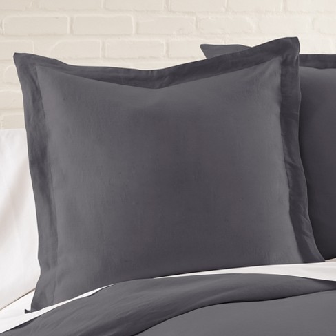 Dark grey pillow outlet shams