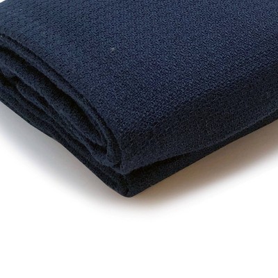 Navy Blue Modacrylic Machine Washable Travel Blanket