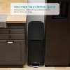 Home Zone Living 8 Gallon Slim Stainless Steel Kitchen Trash Can with Step Pedal and Soft Close Lid - 2 of 4