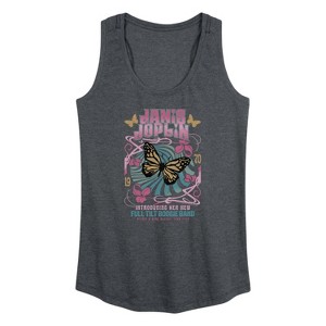 Women's - Janis Joplin - Butterfly Graphic Racerback Tank - 1 of 4