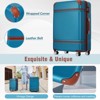 Aukfa 4-Piece Hardshell Luggage Set with TSA Lock – 20” 24” 28” Spinner Suitcases & Cosmetic Case, Lightweight ABS, Expandable - 3 of 4