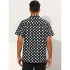 Lars Amadeus Men's Summer Polka Dots Short Sleeves Button Down Dress Shirts - 3 of 4