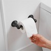 BWE Traditional Double Post Spring Wall Mounted Towel Bar Toilet Paper Holder - 4 of 4