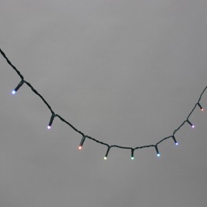 Philips 200ct LED Christmas Indoor Outdoor Novelty String Lights Multicolor Light Bulb with Green Wire - 1 of 4