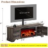 AMERLIFE 70" Fireplace TV Stand with Mount - 2 of 4