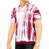 LA LEELA Men's Hawaiian Shirt Trendy Beach Shirts Casual Short Sleeve Button Down Untuckit Shirts for Men - 3 of 3