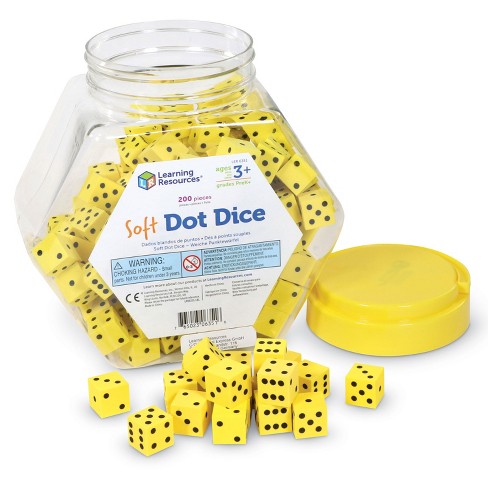 Learning Resources Hands-On-Soft Dot Dice Bucket, Ages 5 and up - image 1 of 4