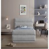 Meridian Furniture,Paxton Chenille Fabric Bed - 3 of 4