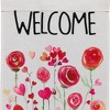Northlight Roses and Hearts Floral "Welcome" Outdoor Garden Flag 18" x 12.5" - 4 of 4