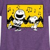 Girls' - Peanuts - Charlie And Snoopy Dance Time Fitted Short Sleeve Graphic T-Shirt - 2 of 4