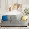 83 Inch Modern 3 Seater Sofa, Deep Seat Couch with Washable Detatchable Covers, Comfy Chenille Couch, Oversized Cloud Sofa - 2 of 4
