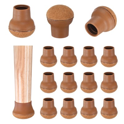 Unique Bargains Silicone Round Chair Leg Caps Floor Protectors 32 Pcs