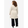 ellos Plus Size Drawstring Waist Dress Coat - 3 of 4