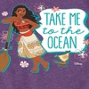 Girls' - Disney Princess - Moana Take Me To The Ocean Fitted Short Sleeve Graphic T-Shirt - 2 of 4