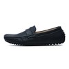 Santimon Men's Classic Penny Moccasin Loafers Slip On Casual Dress Boat Shoes Black - 2 of 4