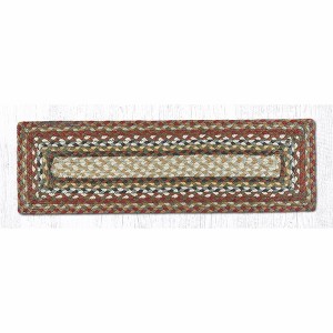 Earth Rugs Honey/Vanilla/Ginger Rectangle Carpet Stair Tread 27"x8.25" Eco-Friendly - 1 of 3