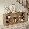 Tribesigns 70.9" Extra Long Console Table, 3-Tier Sofa Table Behind Couch with Storage Shelves for Living Room, Entryway, Hallway, Foyer, Brown - 4 of 4