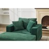 CIPACHO Deep Gray Chaise Lounge (Ottoman + Pillows) Upholstered Sofa Bed Armchair (Living Room/Bedroom) - 4 of 4