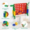 Costway Giant 4 in A Row Jumbo 4-to-Score Game Set W/Storage Carrying Bag for Kids Adult - 3 of 4