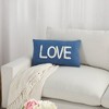 12"x21" Oversize Life Styles 'Love' Tufted Lumbar Throw Pillow - Mina Victory - 3 of 4