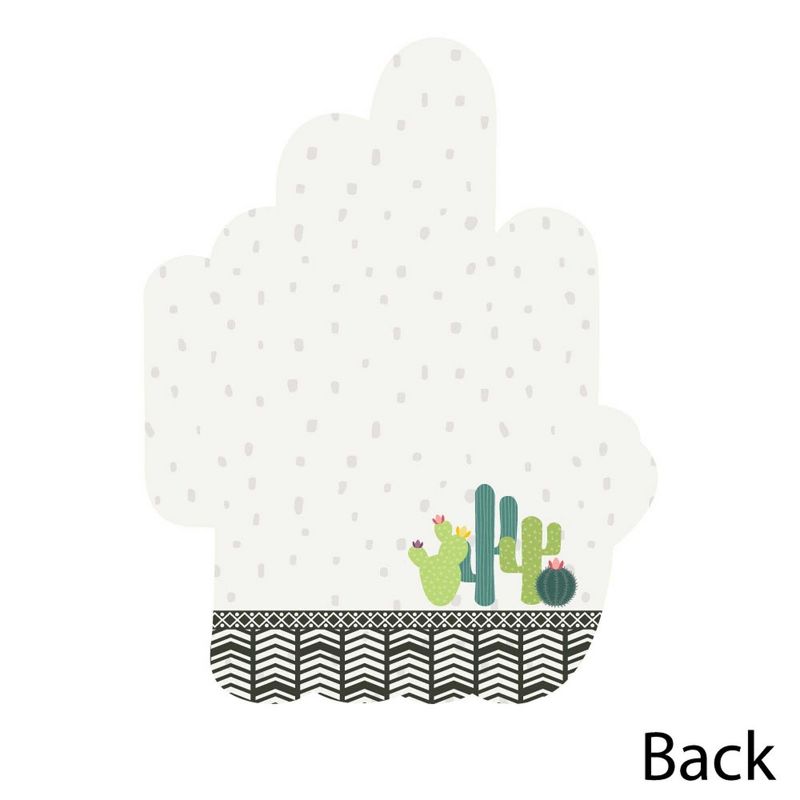 Big Dot of Happiness Prickly Cactus Party - Shaped Thank You Cards - Fiesta Party Thank You Note Cards with Envelopes - Set of 12, 4 of 7