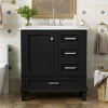 Bathroom Vanity with Sink Combo, Solid Wood Freestanding Cabinet with Drawers & Soft-Close Doors, Modern Storage Vanity Set-Maison Boucle - 2 of 4