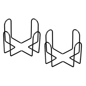 Unique Bargains Holds Multiple Coasters Metal Storage Rack for Both Round and Square 2 Pcs - 1 of 4