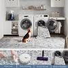 Itopfox Vintage Floral Machine Washable Area Rug for Living Room - Stain Resistant Low Pile Non Slip Accent Rug for Bedroom Kitchen Dining Room Home - 4 of 4
