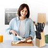 Cheer Collection 13-Piece Stainless Steel Kitchen Knife Set with Wooden Block, Shears, and Sharpener - image 3 of 3