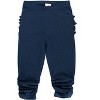 RuffleButts Baby Girls Ruched Bow Leggings - 2 of 4
