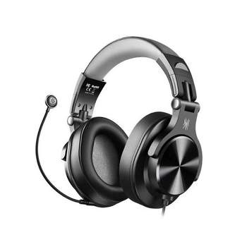 OneOdio A71D Computer Wired Over Ear Headset with 40mm Speaker and Detachable Boom Microphone for PC Gaming, Video Calls, and More, Black