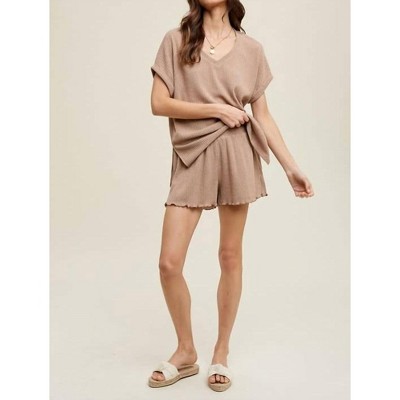 Women's Ribbed Knit Short - WISHLIST