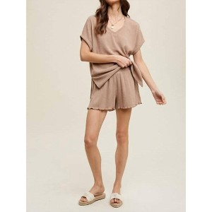 Women's Ribbed Knit Short - WISHLIST - 1 of 3