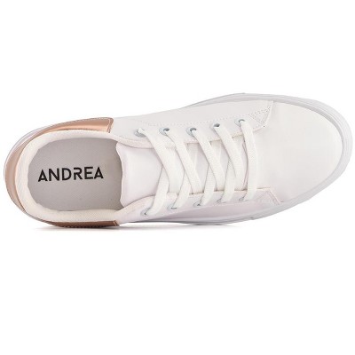 Женские кроссовки Andrea Casual Urban Sneakers 83749, White gold, 5 — фото 8