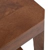 Kate and Laurel Talcott Square Drink Table, 12x12x28, Walnut Brown - 3 of 4
