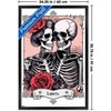 Trends International Tabz Jones - Skull and Roses Tarot Lovers Framed Wall Poster Prints - 3 of 4
