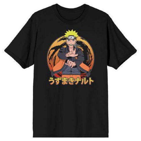 Naruto Shippuden Naruto Uzumaki Men's Black Graphic Tee-large : Target