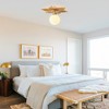 Parrot Uncle 18" Modern Gold Semi-Flush Mount Ceiling Light 1-Light - 2 of 4