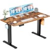 DOMETOUR Height Adjustable Electric Standing Desk, Sit Stand Up Down Computer Table, Ergonomic Memory Desktop Workstation - 2 of 4