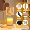 FAAYFIAN Adjustable Candle Warmer Lamp with Timer,Wood Base Metal Shade,Birthday Gifts for Women Mom - 2 of 4