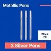 Noted by Post-it 3pk Metallic Felt Tip Pens - 2 of 4