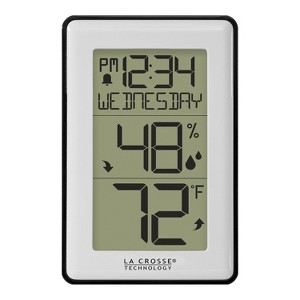 La Crosse Technology® Battery-Powered LCD Wireless Digital Weather Thermometer Station with Hygrometer and Calendar - 1 of 4