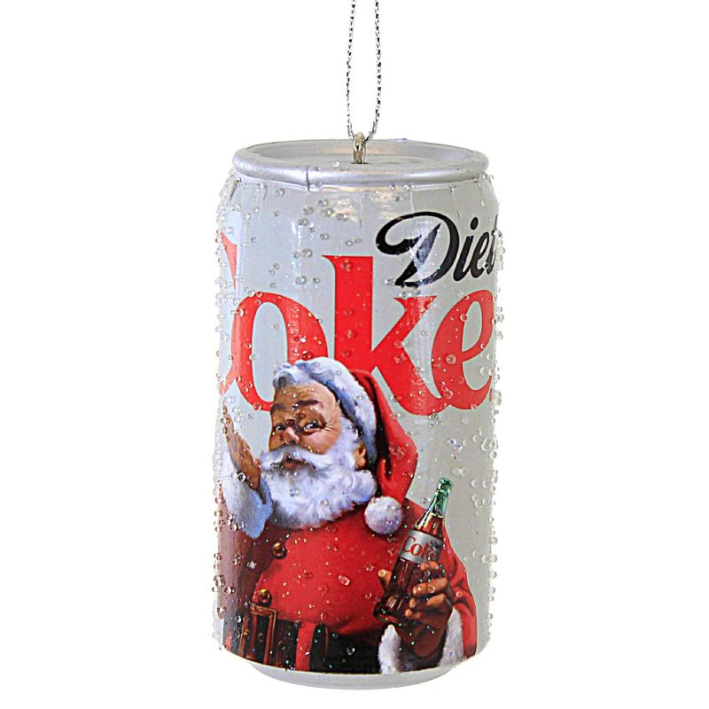 Kurt S. Adler 3.0 Inch Santa Coca-Cola Can Cola Drink Tree Ornaments, 1 of 4