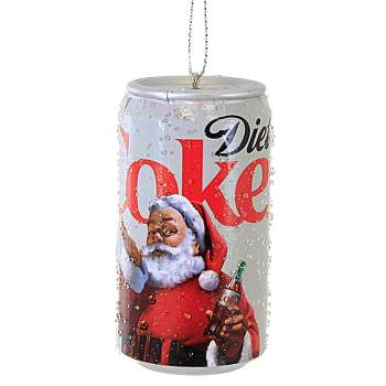 Kurt S. Adler 3.0 Inch Santa Coca-Cola Can Cola Drink Tree Ornaments