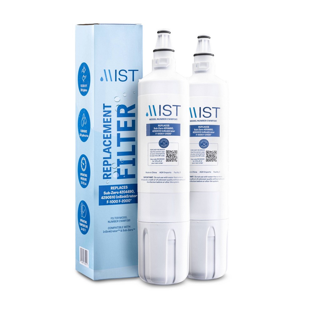 Mist Replacement Sub-Zero/InSinkErator Refrigerator Water Filter 2pk - CWMF261