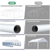Party Tent, Outdoor Wedding Event Shelters, Heavy Duty Steel Canopy with Removable Sidewall Windows for Commercial and Parties - 4 of 4